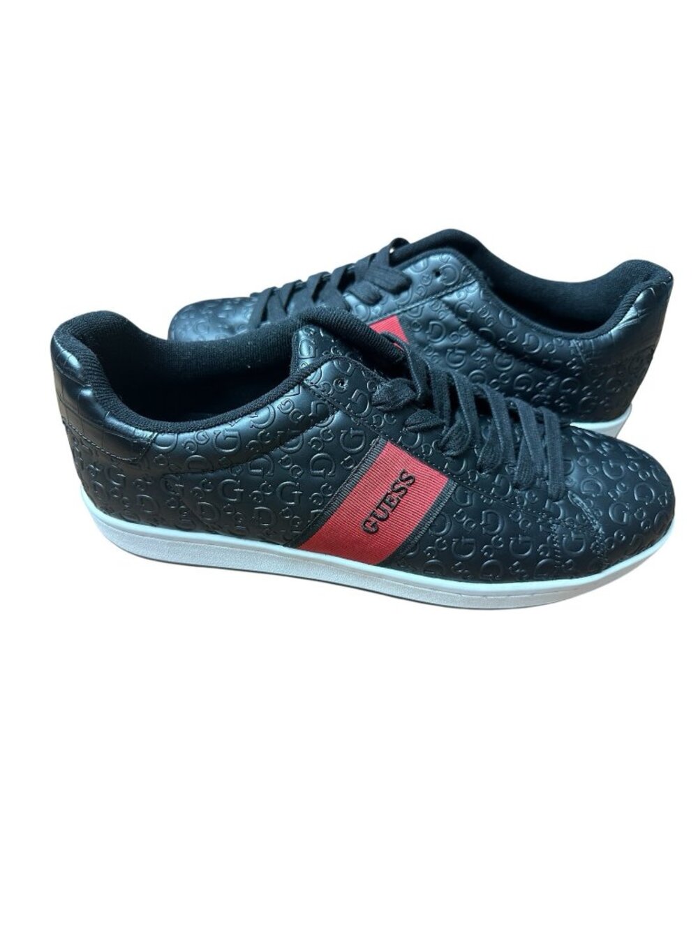 Men's GUESS Black Monogram Sneakers Size 13M Style GMLARITON8-R
